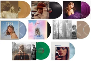 Taylor Swift 8 Vinyl Album Record Collection Fearless Red 45 RPM Speak Now 1989 - Imagen 1 de 8
