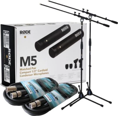 Rode M5 MP Stereo Mikrofone + 2x Stativ +2x Kabel - Bild 1 von 4