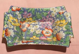 VINTAGE ROYAL WINTON GRIMWADES CHINTZ ANEMONE PIN NUT DISH 1930s ART DECO BOWL - Picture 1 of 12