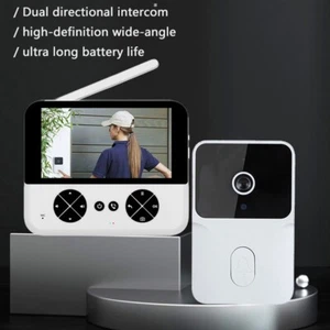 4 3 Inch Outdoor Doorbell with Energy Saving Design and Dual Power Supply - Picture 1 of 30