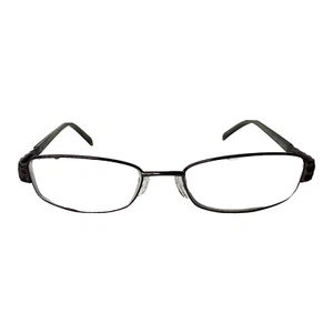 Elizabeth Arden Eyeglasses Frames only Black Silver Rectangular 52-16-135 h3865 - Picture 1 of 7