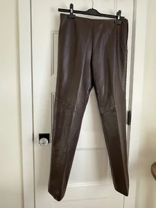 Danier Damenhose aus echtem braunem Leder - Bild 1 von 6