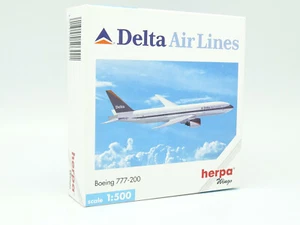 Herpa Aereo Airlines 1/500 - Boeing 767 200 Delta Airlines - Foto 1 di 1