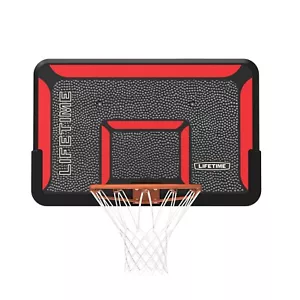 Lifetime 3823 44-Inch Polyethylene Basketball Backboard and Rim Net Combo Hoop - Picture 1 of 14