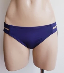 Vince Camuto Blue Slit Detail Low Rise Bikini Bottoms Size Small New $54 - Picture 1 of 4