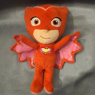 Disney Junior PJ Máscaras Peluche Búho Juguete Rojo Rosa Muñeca 8" Peluche Cuentas Foto 1 de 4