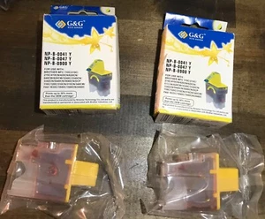 2X G & G YELLOW Ink Cartridge NP-B-0041 Y Expired 2013 - Picture 1 of 1