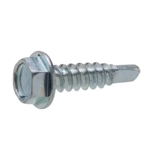 2 Pack #6 x 1/2 in. Zinc Plated Hex Head Sheet Metal Screw 200-Pieces - Picture 1 of 3