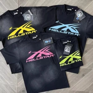 Men Women Gel Sport Logo tee Pure Cotton Wash Short sleeved T-shirt - Picture 1 of 16