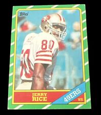 1986 TOPPS #191 JERRY RICE FOOTBALL TRADING CARD RARE NO RESERVE
