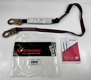 KStrong 6ft Stoßdämpfendes Schlüsselband UFL201101 Sicherheitsgurt Ausrüstung - Bild 1 von 5