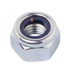 M10 Nylock Nuts - BZP Zinc Plated - Pack of 12 - Picture 1 of 1