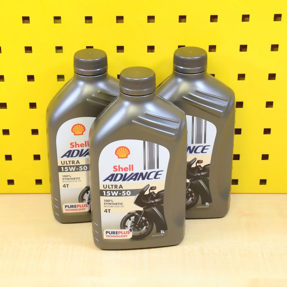 (10,63€/L) 3L Shell Advance 4T Ultra 15W50 Öl Motorrad Vollsynthetik für: Ducati - Bild 1 von 1
