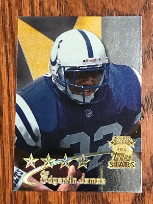 1999 TOPPS STARS FOOTBALL EDGERRIN JAMES 4 STARS RC ROOKIE CARD-FEB602 - Image 1 of 2
