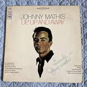 SIGNED Johnny Mathis Up Up And Away LP Vinyl Album - Picture 1 of 6