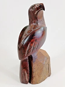 Hand Carved Ironwood Eagle Figure. 5.5" X 3" X 2". - Picture 1 of 6