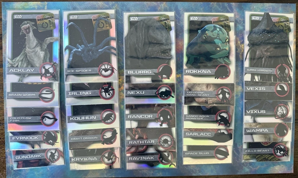 2025 Topps Star Wars Chrome Outer World Oddities Full Set (25 Refractors) - Image 1 of 1