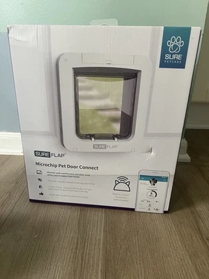 Puerta de conexión con solapa de microchip para gato SureFlap iDSCFWTB1 - blanca Foto 1 de 3