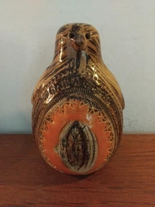 Aldo Londi Bitossi Raymor Italy MCM Studio Pottery Penguin Brown And Orange - Picture 1 of 23