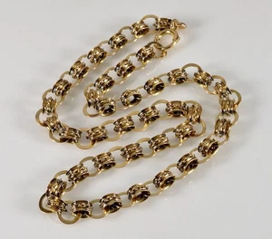 ANTIKE VIKTORIANISCHE 10K GOLD AUSGEFALLENE GLIEDERKETTE HALSKETTE UM 1890 003175 - Bild 1 von 6