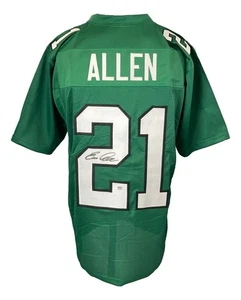 Eric Allen Philadelphia Signed Green Football Jersey PSA/DNA - Picture 1 of 3