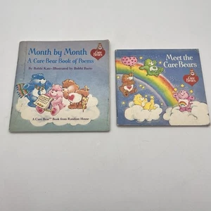 1983 Meet The Care Bears & Month By Month Book Of Poems Random House Vintage - Picture 1 of 10