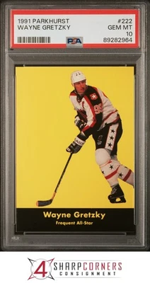 1991 PARKHURST #222 WAYNE GRETZKY HOF PSA 10 - Image 1 of 3