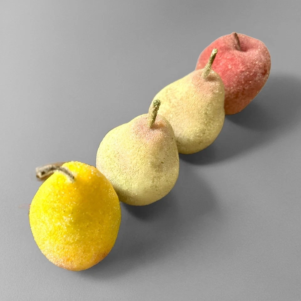 Peras manzana fruta con cuentas vintage grandes excelente estado decoración del hogar Foto 1 de 4