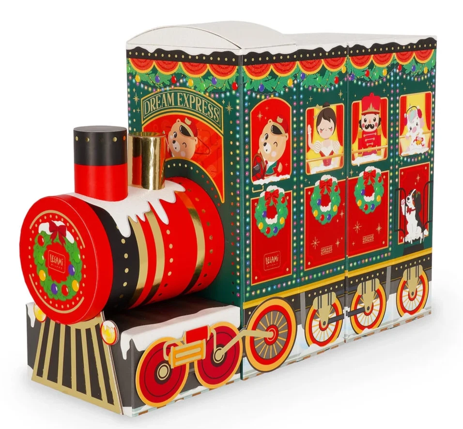 FREE DELIVERY - UK SELLER - GENUINE Legami 2025 Christmas Train Advent Calendar - Image 1 of 4