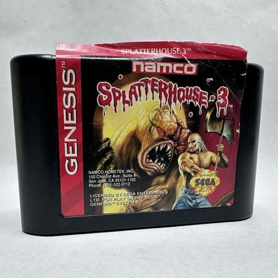 Cartucho Splatterhouse 3 (Sega Genesis, 1993) solo auténtico probado funciona Foto 1 de 4
