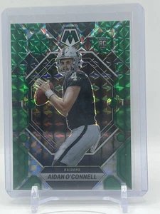 2023 Mosaic Aidan O’Connell Green Mosaic Prizm Rookie #281 Las Vegas Raiders RC - Picture 1 of 2