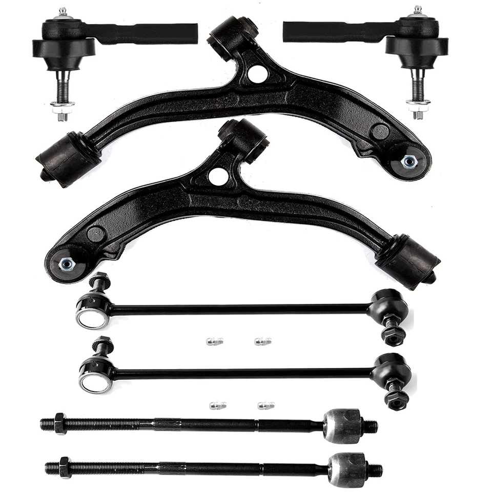 8Pcs New Front Lower Control Arms Tie Rods Sway Bars For Chrysler Town & Country - Image 1 of 1