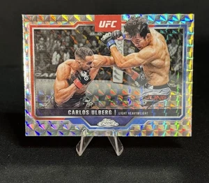 2025 Topps cromo UFC refractor geométrico Carlos Ulberg #198 - Imagen 1 de 2