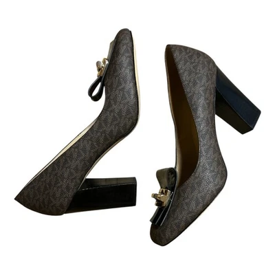 Michael Kors Women's MK Signature Brown High Heels Pumps Shoes US Size  9.5 M - Image 1 of 4