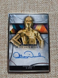 π₯ 2024 Topps Star Wars Masterwork Silver Anthony Daniels C-3PO On Card Auto /5 - Picture 1 of 8