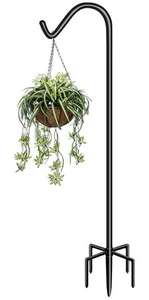 76 Inch Tall Shepherd Hooks with 5-Forked Base, Adjustable Heavy Duty Bird Fe... - Picture 1 of 8