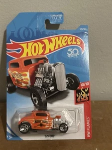 Ford #10/10 Orange F 2018 HW Flames '32 Hot Wheels - Imagen 1 de 3