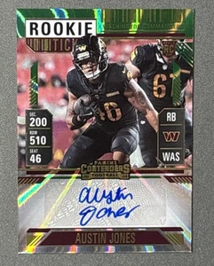 2024 Panini Contenders AUSTIN JONES Commanders Green ROOKIE TICKET Auto #210 - Picture 1 of 2
