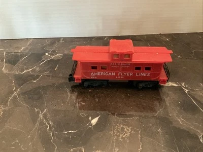 Vintage American Flyer Lines Red Caboose Radio Equipped 24636 1960s  - Image 1 of 4