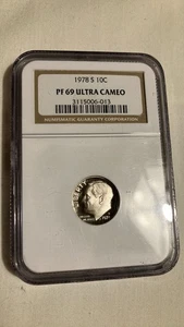 1978 S 10cent NGC PF 69 Ultra Cameo - Picture 1 of 6