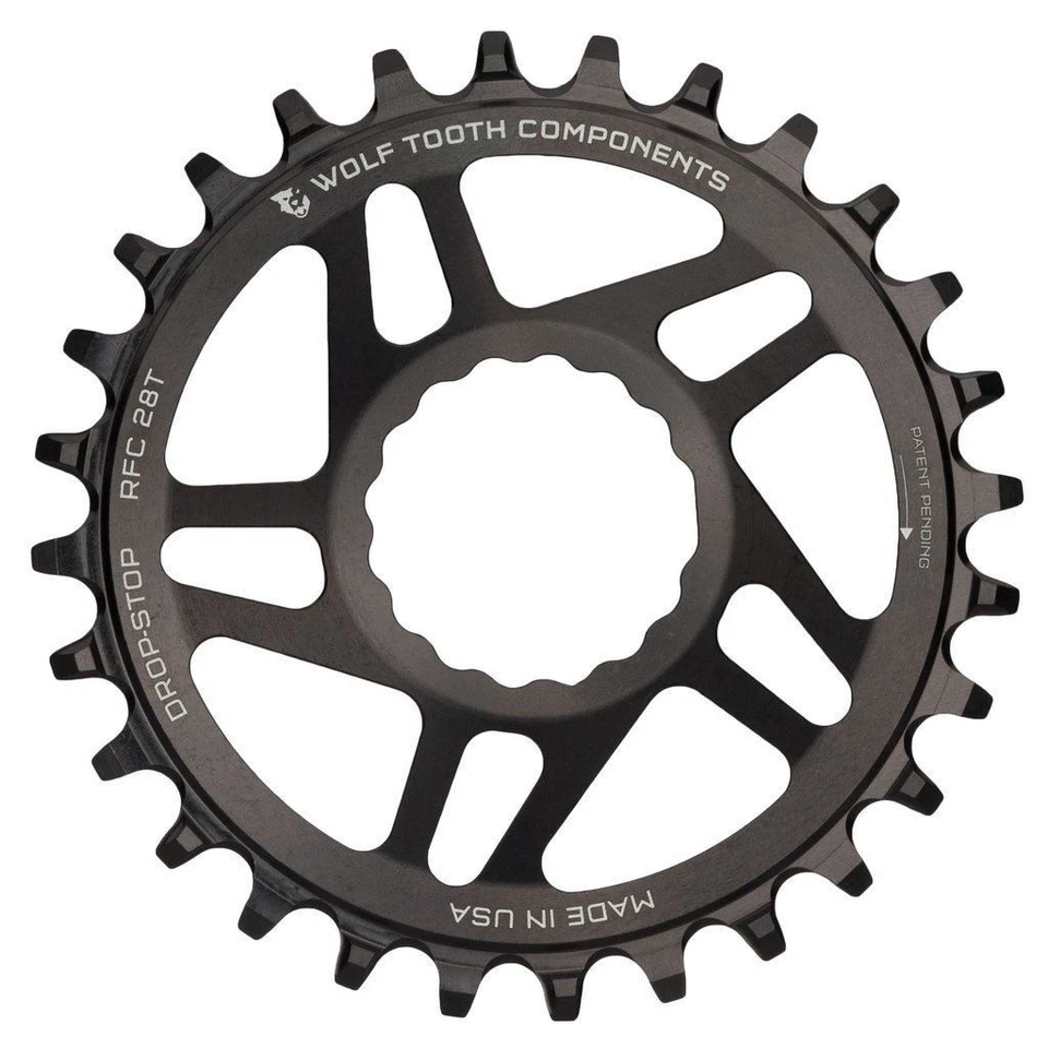 Wolf Tooth Components Chainring 30t Direct Mount for Raceface Cinch Cranks Black