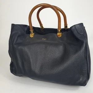 Mark & Graham Schildkröte Elisabetta Lederhandtasche schwarz mono - lesen - Bild 1 von 9