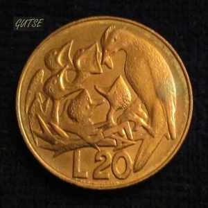 *GUTSE* SAN MARINO, 20 LIRAS 1975, PÁJAROS EN NIDO, SIN CIRCULAR. - Picture 1 of 2