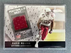 D23768 2002 Fleer Showcase Football's Best Memorabilia #FB5 David Boston - Picture 1 of 2