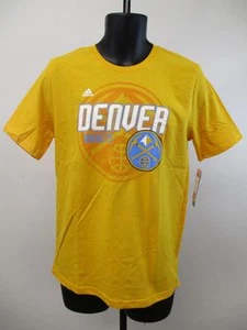 NEW Denver Nuggets Youth Size 18 XL XLarge Adidas Yellow Shirt $20 MSRP - Picture 1 of 7