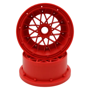 Vorderrad Nabenfelgen 24mm Hex Red Fit 1/5 HPI KM Baja 5B Rovan LT Buggy Truck - Bild 1 von 8