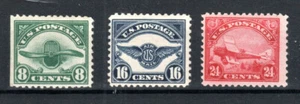 Vereinigte Staaten Luft 1923 President Harding Gedenken Set Sg A614-A616 MH - Bild 1 von 1