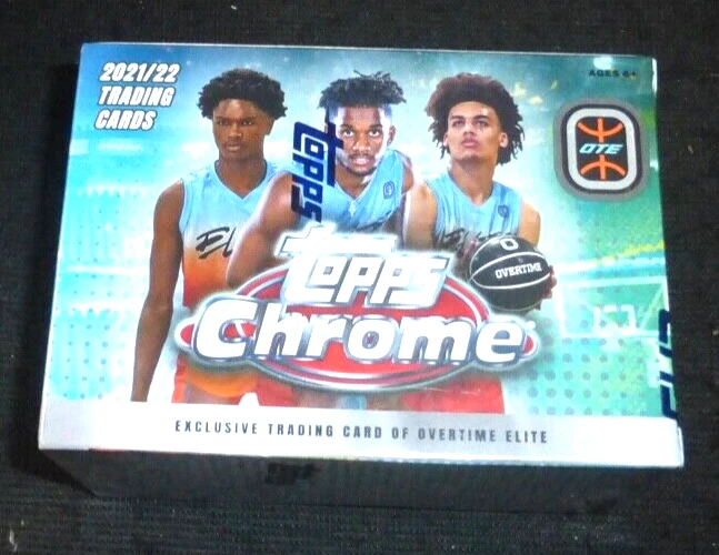 2021-22 Topps Chrome OTE Overtime Elite Sealed Blaster Box Amen Thompson - Image 1 of 1