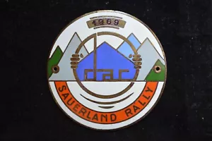 SAUERLAND RALLY 1969 – Original Participant CAR BADGE - Picture 1 of 5