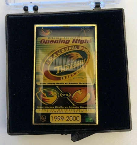 Atlanta Thrashers 1999-2000 opening night limited edition Cufflink Cover